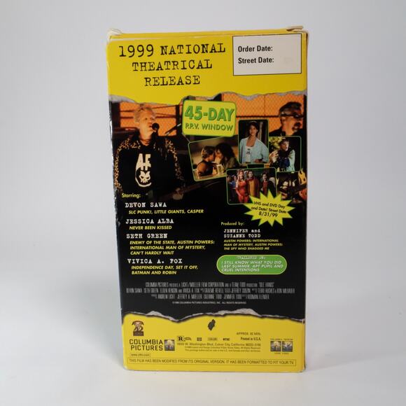 Idle Hands VHS 1999 Horror Jessica Alba Devon Sawa Promotional Copy RARE - Picture 5 of 11